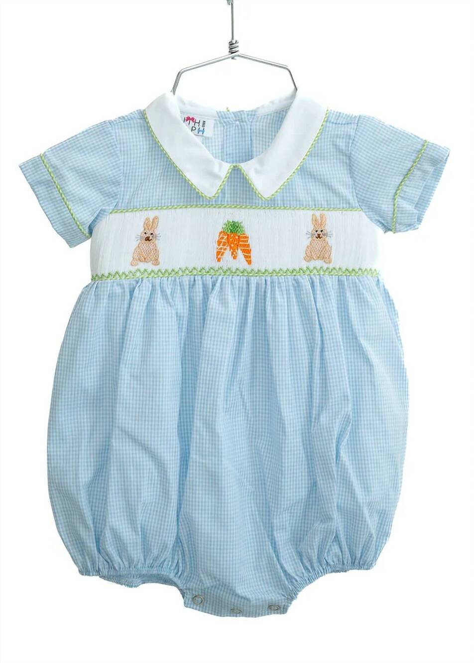 NEW RUTH AND RALPH kids' easter bunny and carrots henry bubble in blue